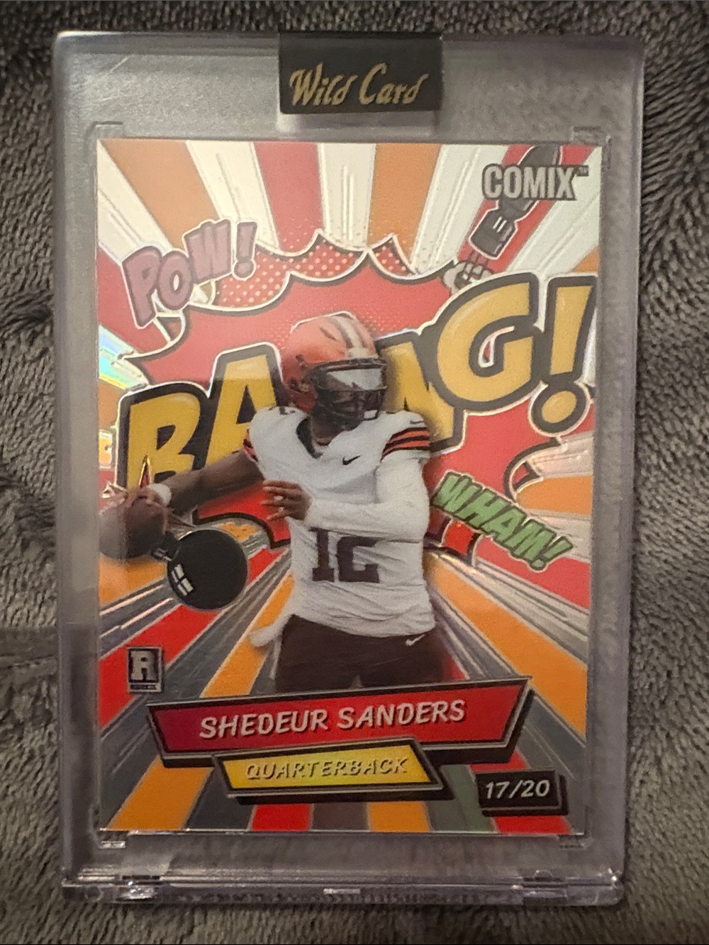 Series Shedeur Sanders Football Card - White/Orange. Awesome card 🔥